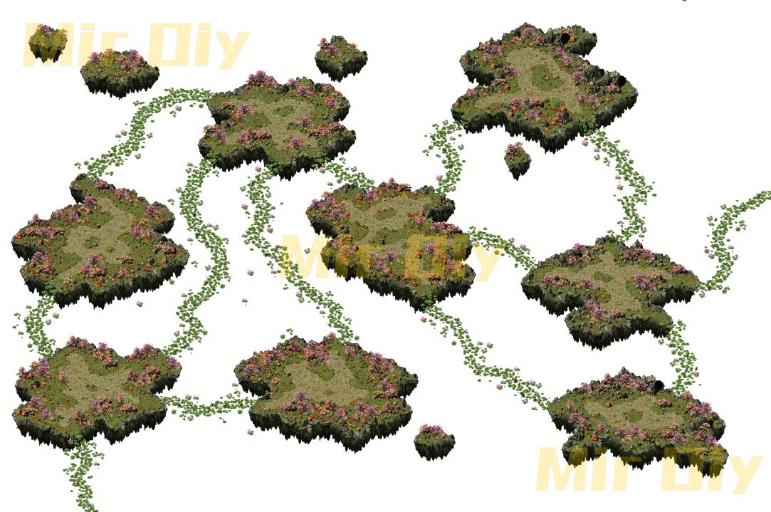 地砖地图1542-悬浮岛
